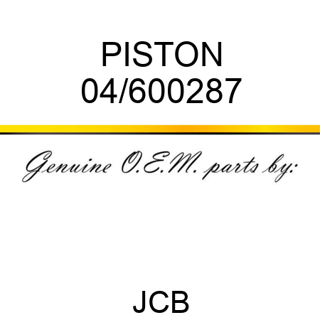 PISTON 04/600287