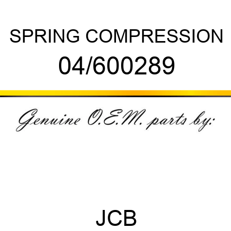 SPRING COMPRESSION 04/600289