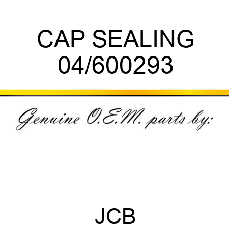 CAP SEALING 04/600293