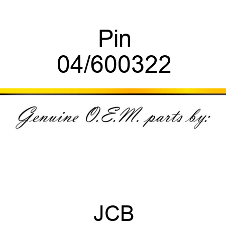 Pin 04/600322