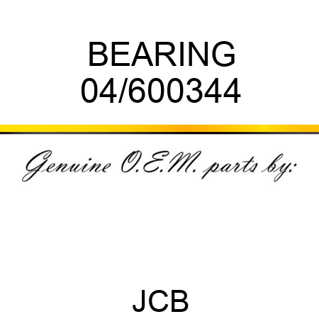 BEARING 04/600344