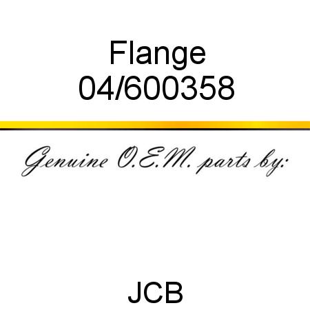 Flange 04/600358
