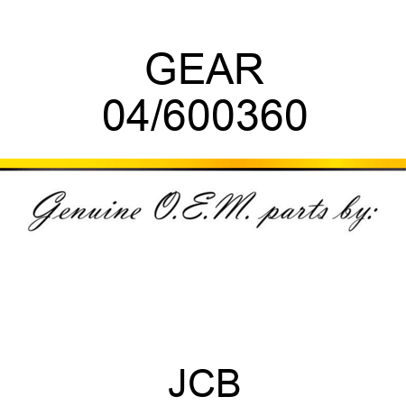 GEAR 04/600360