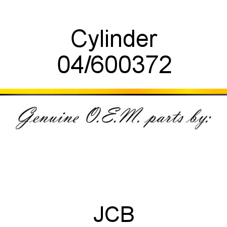 Cylinder 04/600372