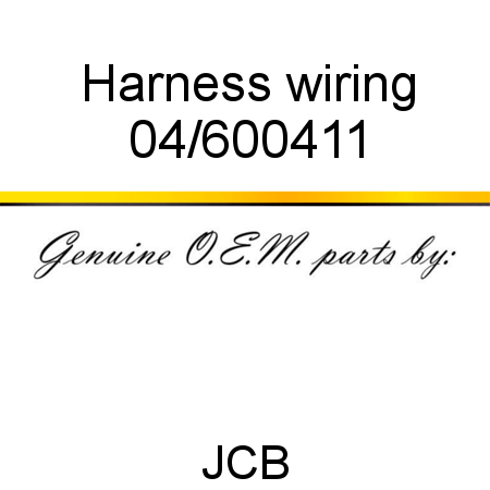 Harness, wiring 04/600411