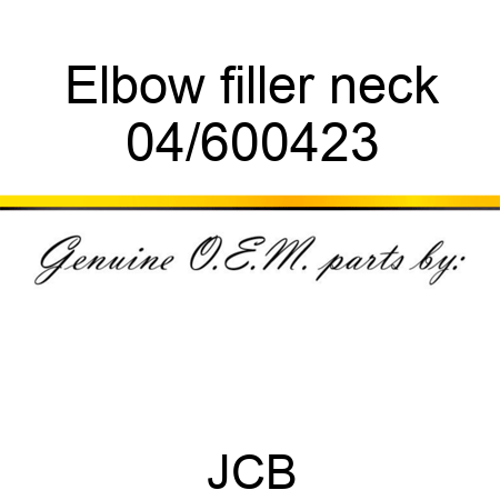 Elbow filler neck 04/600423