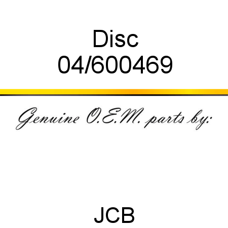 Disc 04/600469