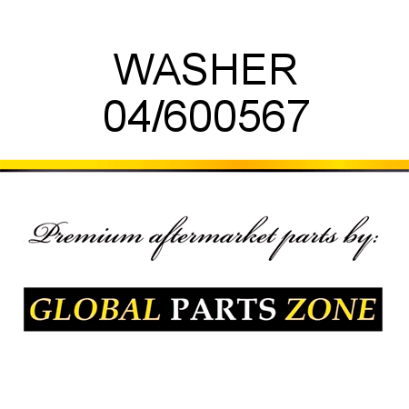WASHER 04/600567