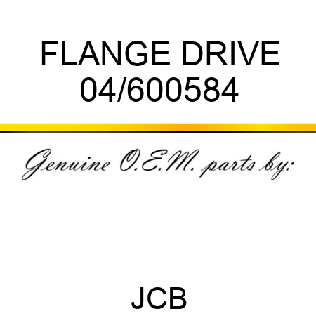 FLANGE DRIVE 04/600584