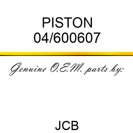 PISTON 04/600607