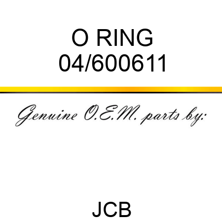 O RING 04/600611