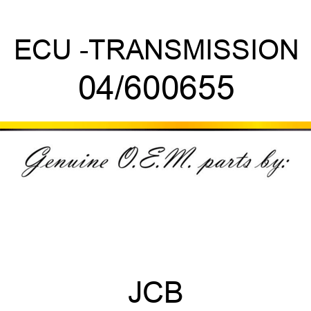 ECU -TRANSMISSION 04/600655