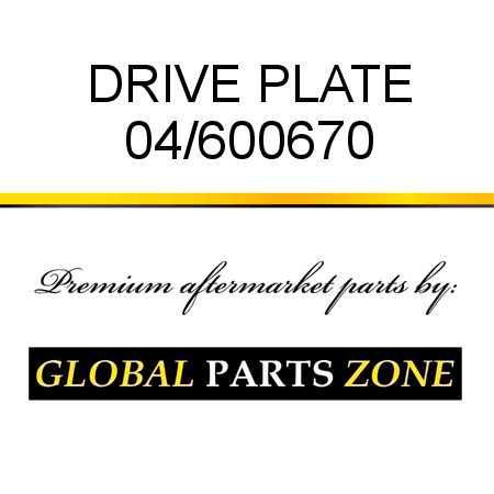 DRIVE PLATE 04/600670
