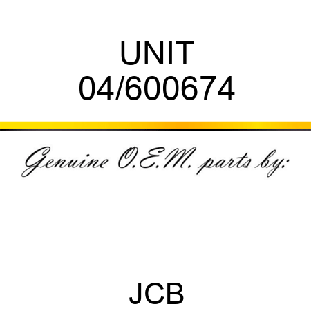 UNIT 04/600674