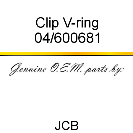 Clip, V-ring 04/600681