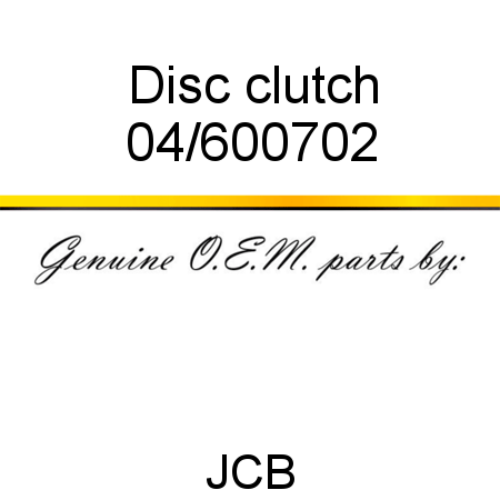 Disc, clutch 04/600702