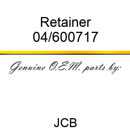 Retainer 04/600717