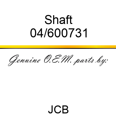 Shaft 04/600731
