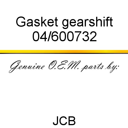 Gasket, gearshift 04/600732