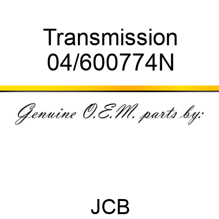 Transmission 04/600774N