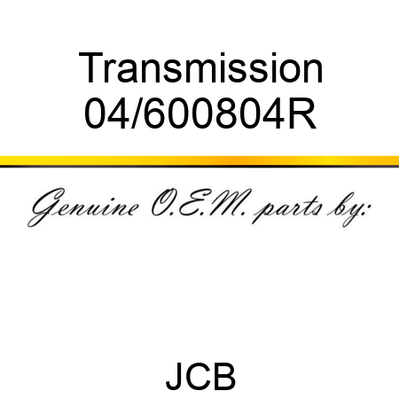 Transmission 04/600804R