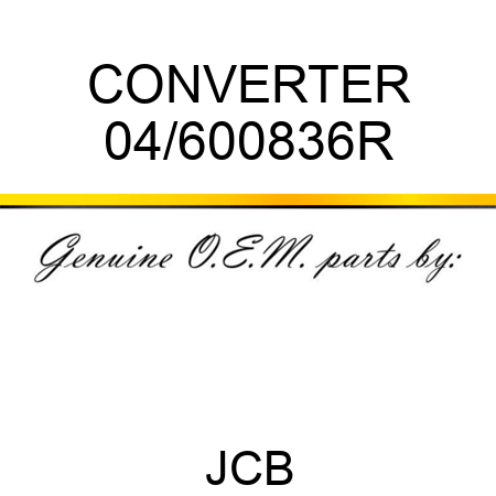 CONVERTER 04/600836R