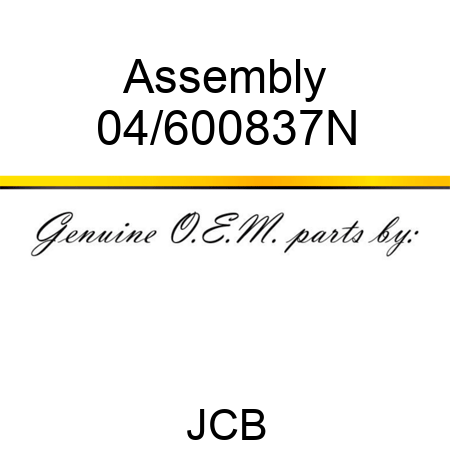 Assembly 04/600837N