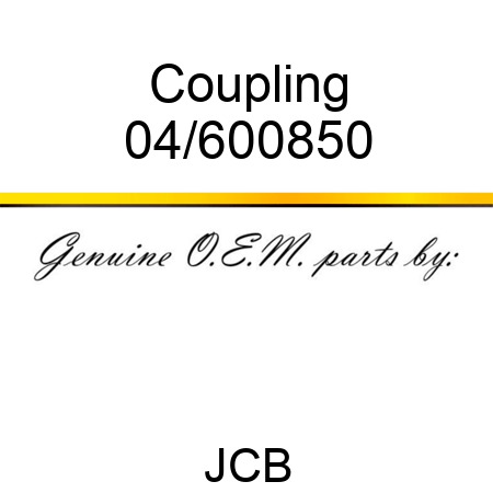 Coupling 04/600850