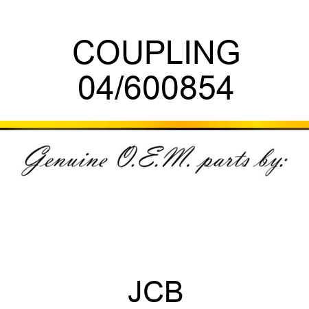 COUPLING 04/600854