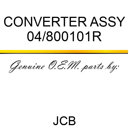 CONVERTER ASSY 04/800101R