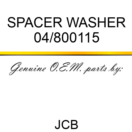 SPACER WASHER 04/800115