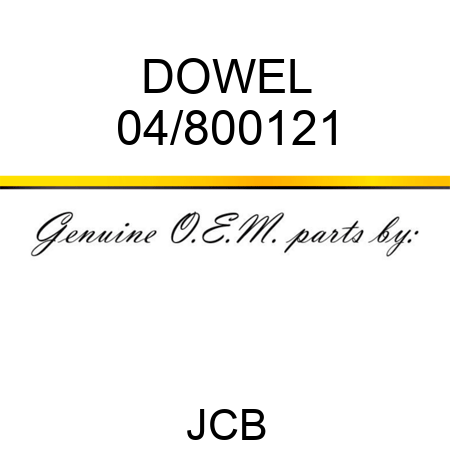 DOWEL 04/800121