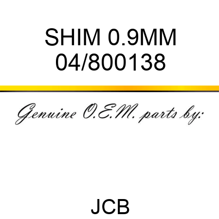 SHIM 0.9MM 04/800138
