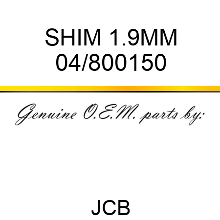 SHIM 1.9MM 04/800150