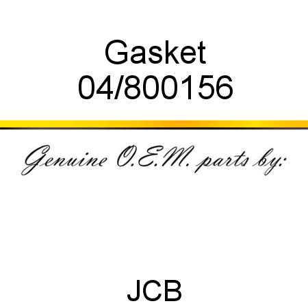 Gasket 04/800156