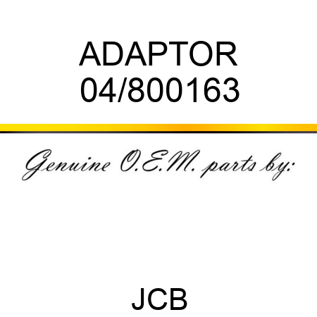 ADAPTOR 04/800163