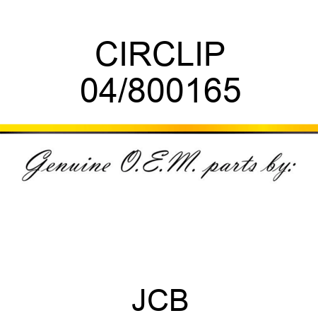 CIRCLIP 04/800165