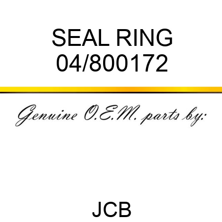 SEAL RING 04/800172