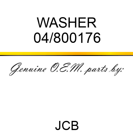 WASHER 04/800176