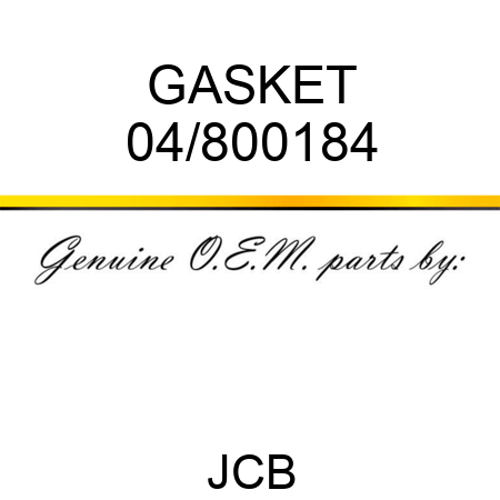GASKET 04/800184
