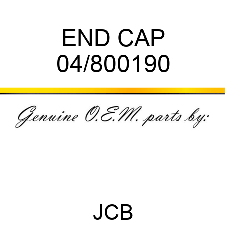 END CAP 04/800190