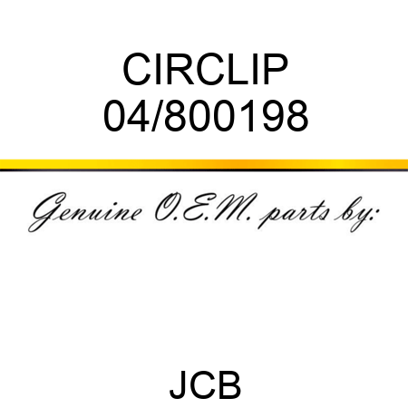 CIRCLIP 04/800198
