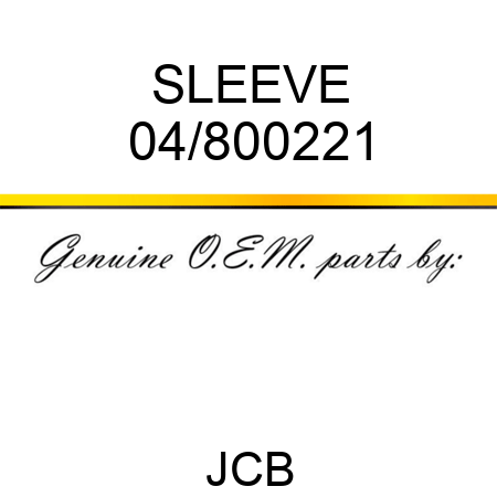 SLEEVE 04/800221