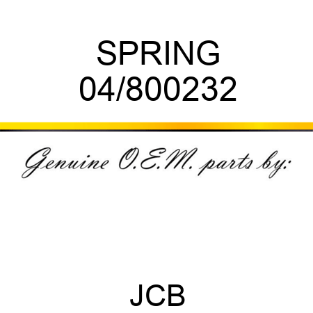 SPRING 04/800232