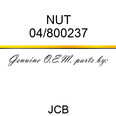 NUT 04/800237