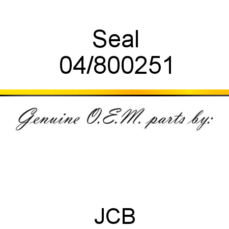 Seal 04/800251