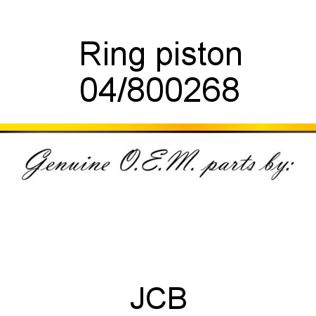 Ring, piston 04/800268