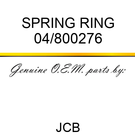 SPRING RING 04/800276