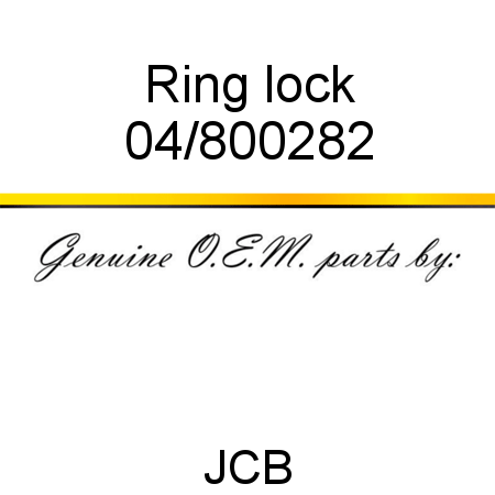 Ring, lock 04/800282