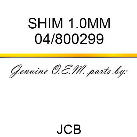 SHIM 1.0MM 04/800299